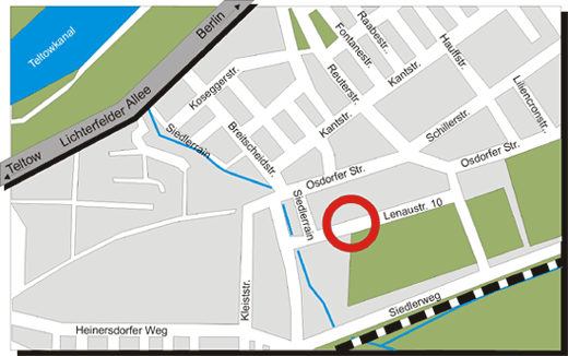 Anfahrt Lenaustra&szlig;e